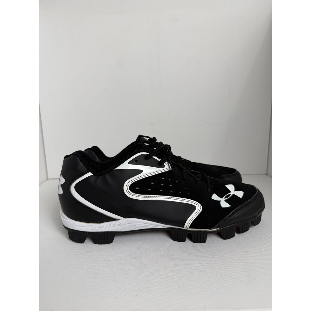 Under Armour MLB Authentic Collection Baseball Cleats Mens Size 13 Black White‎